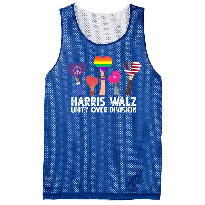 Harris Waltz 2024 Unity Over Division Lgbtq Equality Mesh Reversible Basketball Jersey Tank