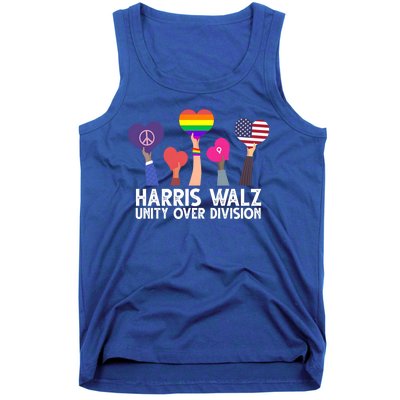 Harris Waltz 2024 Unity Over Division Lgbtq Equality Tank Top