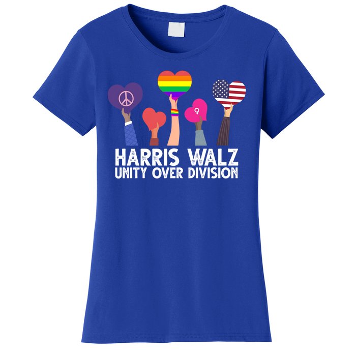 Harris Waltz 2024 Unity Over Division Lgbtq Equality Women's T-Shirt