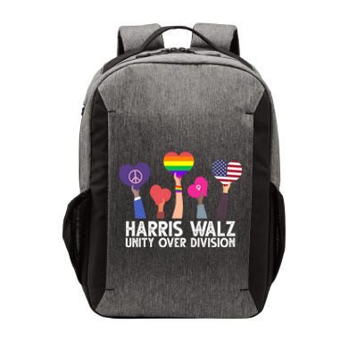 Harris Waltz 2024 Unity Over Division Lgbtq Equality Vector Backpack