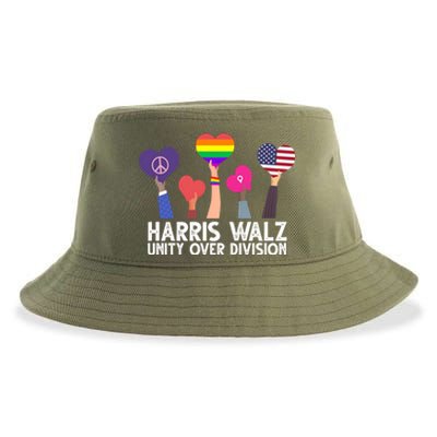 Harris Waltz 2024 Unity Over Division Lgbtq Equality Sustainable Bucket Hat