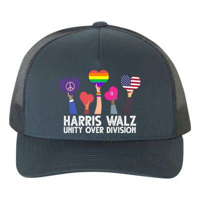 Harris Waltz 2024 Unity Over Division Lgbtq Equality Yupoong Adult 5-Panel Trucker Hat