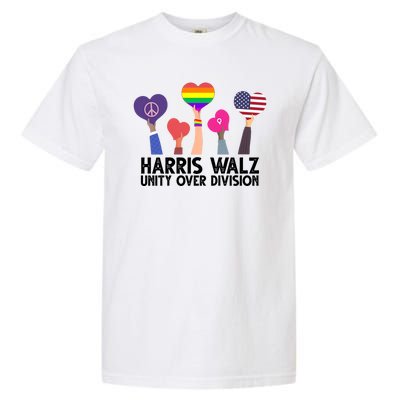 Harris Waltz 2024 Unity Over Division Lgbtq Equality Garment-Dyed Heavyweight T-Shirt