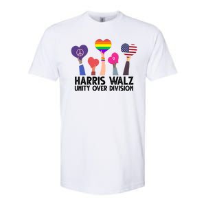 Harris Waltz 2024 Unity Over Division Lgbtq Equality Softstyle CVC T-Shirt