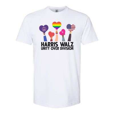 Harris Waltz 2024 Unity Over Division Lgbtq Equality Softstyle® CVC T-Shirt