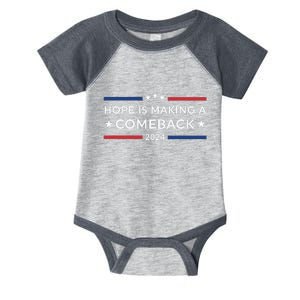 Harris Walz 2024 Hope Is Making A Comeback Infant Baby Jersey Bodysuit