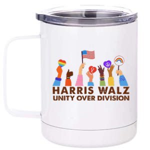 Harris Waltz 2024 Unity Over Division Gift 12 oz Stainless Steel Tumbler Cup