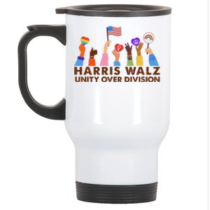 Harris Waltz 2024 Unity Over Division Gift Stainless Steel Travel Mug