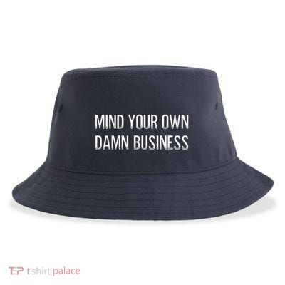 Harris Walz 2024 Mind Your Own Damn Business Sustainable Bucket Hat
