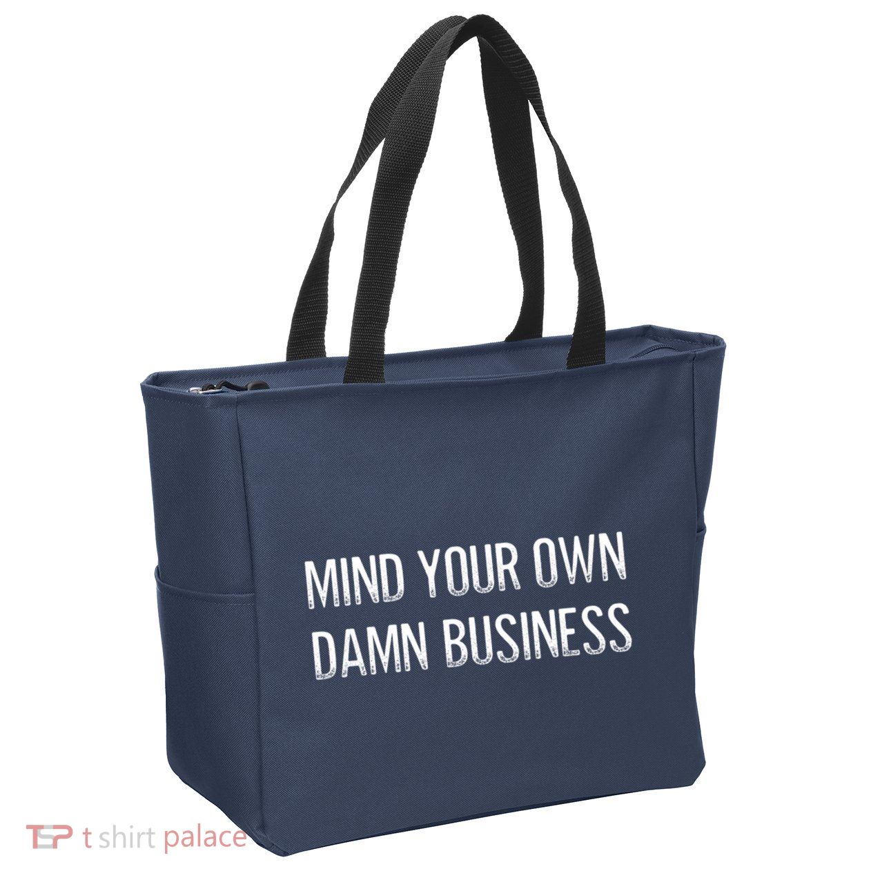 Harris Walz 2024 Mind Your Own Damn Business Zip Tote Bag