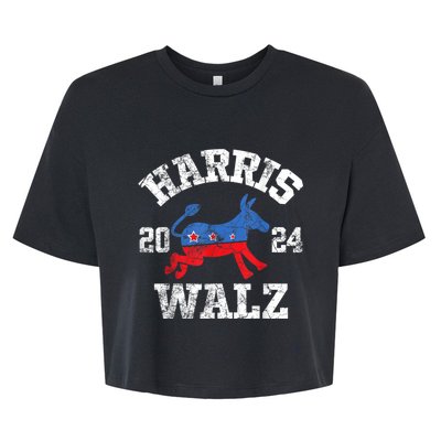 Harris Waltz 2024 Election Kamala Harris Tim Waltz 2024 Bella+Canvas Jersey Crop Tee