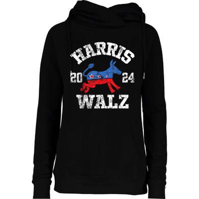 Harris Waltz 2024 Election Kamala Harris Tim Waltz 2024 Womens Funnel Neck Pullover Hood