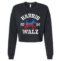 Harris Waltz 2024 Election Kamala Harris Tim Waltz 2024 Cropped Pullover Crew