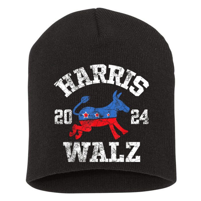 Harris Waltz 2024 Election Kamala Harris Tim Waltz 2024 Short Acrylic Beanie