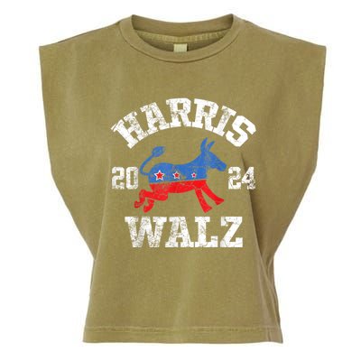 Harris Waltz 2024 Election Kamala Harris Tim Waltz 2024 Garment-Dyed Women's Muscle Tee