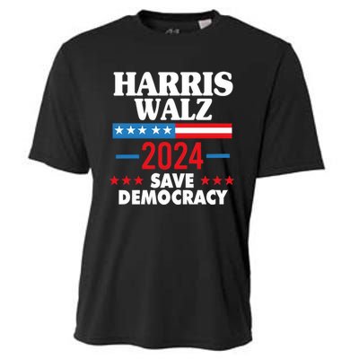 Harris Walz 2024 Save Democracy Cooling Performance Crew T-Shirt