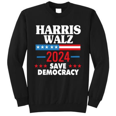 Harris Walz 2024 Save Democracy Sweatshirt