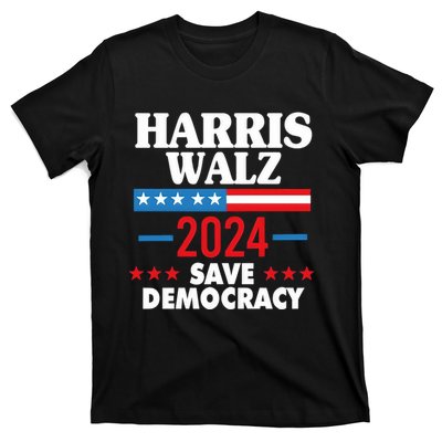 Harris Walz 2024 Save Democracy T-Shirt