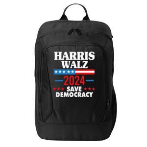 Harris Walz 2024 Save Democracy City Backpack