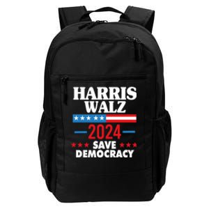 Harris Walz 2024 Save Democracy Daily Commute Backpack