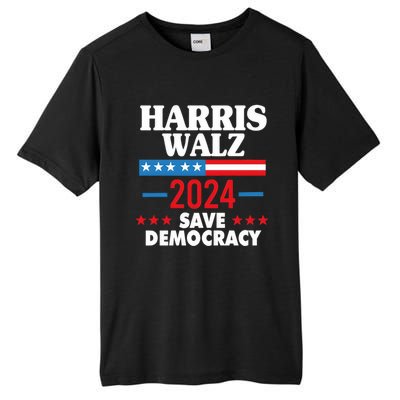 Harris Walz 2024 Save Democracy Tall Fusion ChromaSoft Performance T-Shirt