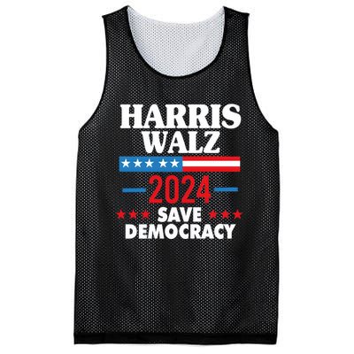 Harris Walz 2024 Save Democracy Mesh Reversible Basketball Jersey Tank