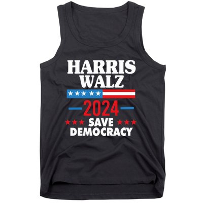 Harris Walz 2024 Save Democracy Tank Top