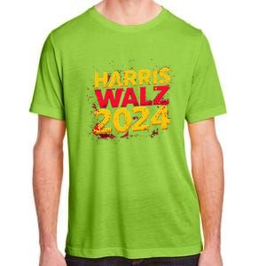 Harris Walz 2024 Typography Vibrant Dynamic Adult ChromaSoft Performance T-Shirt