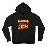 Harris Walz 2024 Typography Vibrant Dynamic Tall Hoodie