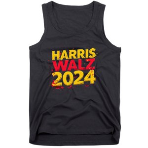 Harris Walz 2024 Typography Vibrant Dynamic Tank Top