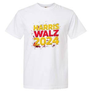 Harris Walz 2024 Typography Vibrant Dynamic Garment-Dyed Heavyweight T-Shirt