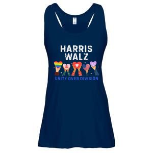 Harris Walz 2024 Unity Over Division Harris Walz 2024 Ladies Essential Flowy Tank