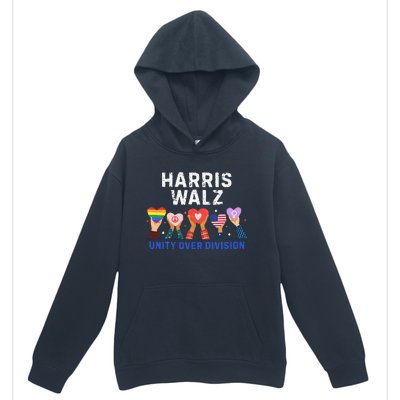 Harris Walz 2024 Unity Over Division Harris Walz 2024 Urban Pullover Hoodie