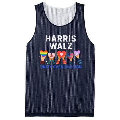 Harris Walz 2024 Unity Over Division Harris Walz 2024 Mesh Reversible Basketball Jersey Tank