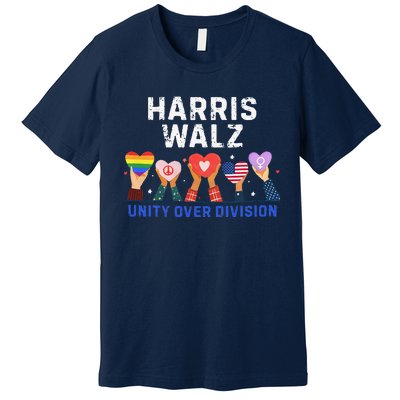 Harris Walz 2024 Unity Over Division Harris Walz 2024 Premium T-Shirt