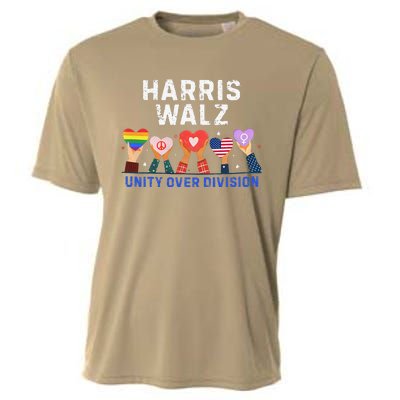 Harris Walz 2024 Unity Over Division Harris Walz 2024 Cooling Performance Crew T-Shirt