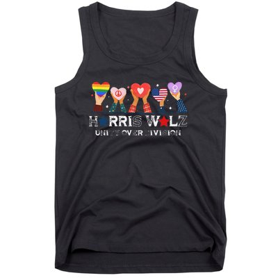 Harris Walz 2024 Unity Over Division Harris Walz 2024 Tank Top