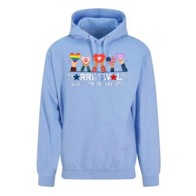 Harris Walz 2024 Unity Over Division Harris Walz 2024 Unisex Surf Hoodie