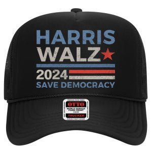 Harris Waltz 2024 Vice President Kamala Harris Tim Walz 2024 High Crown Mesh Back Trucker Hat