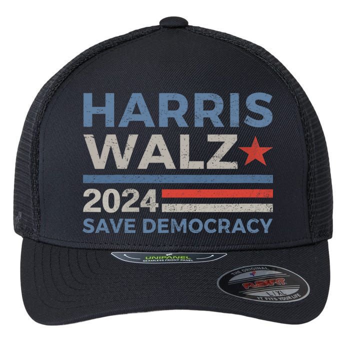 Harris Waltz 2024 Vice President Kamala Harris Tim Walz 2024 Flexfit Unipanel Trucker Cap