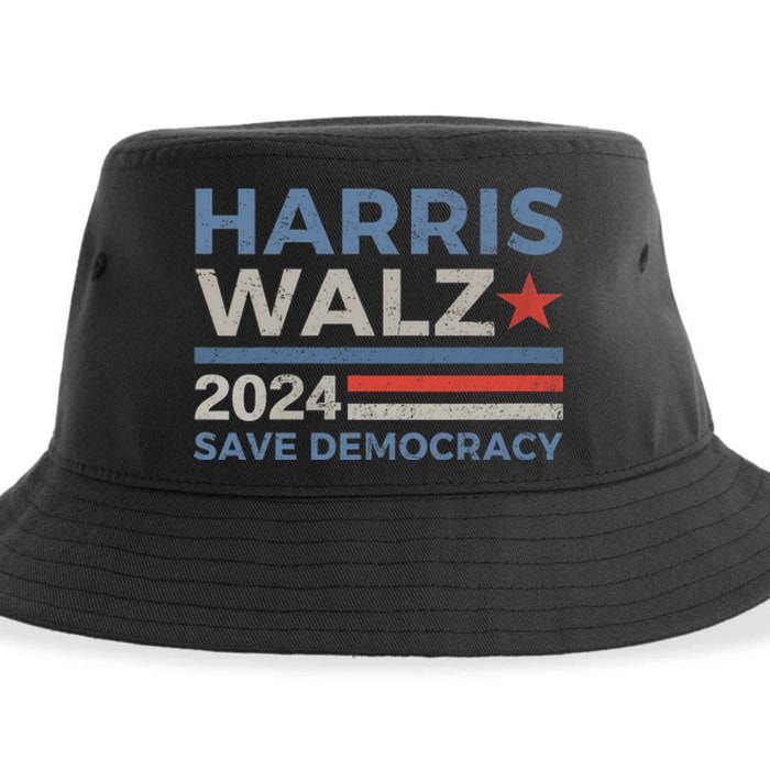 Harris Waltz 2024 Vice President Kamala Harris Tim Walz 2024 Sustainable Bucket Hat