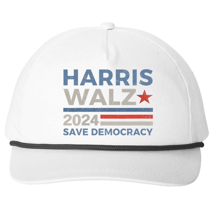 Harris Waltz 2024 Vice President Kamala Harris Tim Walz 2024 Snapback Five-Panel Rope Hat