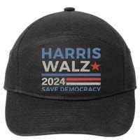 Harris Waltz 2024 Vice President Kamala Harris Tim Walz 2024 7-Panel Snapback Hat