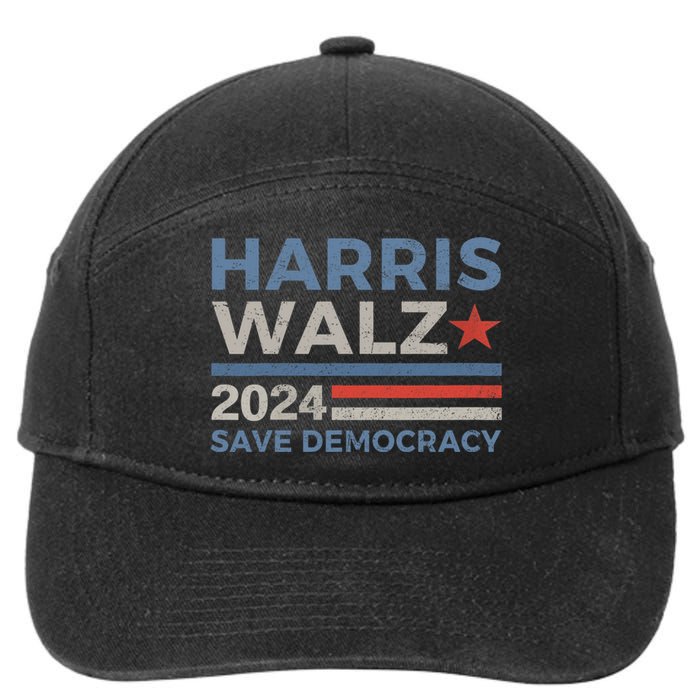 Harris Waltz 2024 Vice President Kamala Harris Tim Walz 2024 7-Panel Snapback Hat