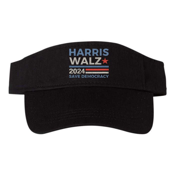 Harris Waltz 2024 Vice President Kamala Harris Tim Walz 2024 Valucap Bio-Washed Visor