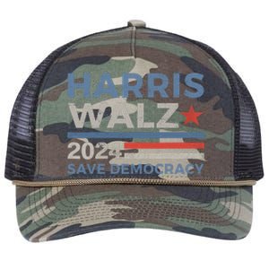 Harris Waltz 2024 Vice President Kamala Harris Tim Walz 2024 Retro Rope Trucker Hat Cap