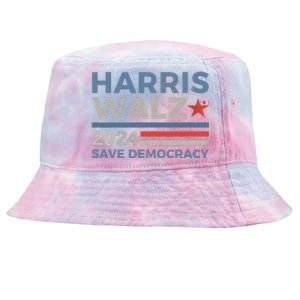 Harris Waltz 2024 Vice President Kamala Harris Tim Walz 2024 Tie-Dyed Bucket Hat