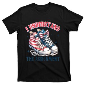 Harris Walz 2024 I Understand The Assignment Chucks And Pearls Gift T-Shirt