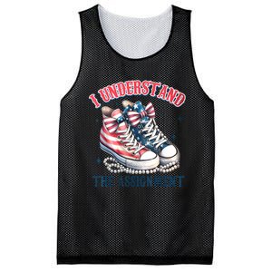 Harris Walz 2024 I Understand The Assignment Chucks And Pearls Gift Mesh Reversible Basketball Jersey Tank