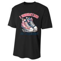 Harris Walz 2024 I Understand The Assignment Chucks And Pearls Gift Performance Sprint T-Shirt